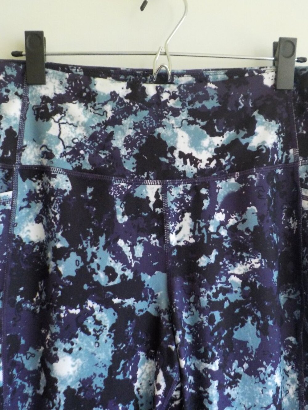 Muuv Pants - XXL - Ankle Yoga Athletic Workout - Purple Blue White Black (2137)